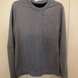 LULULEMON GREY CITY SWEAT CREW SWEATSHIRT